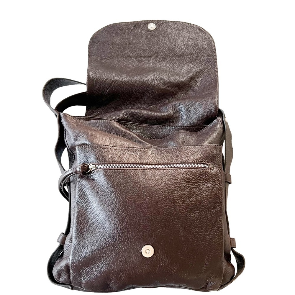 alexandra biagiotte for bottega giotti firenze brown messenger bag - Picture 2 of 14